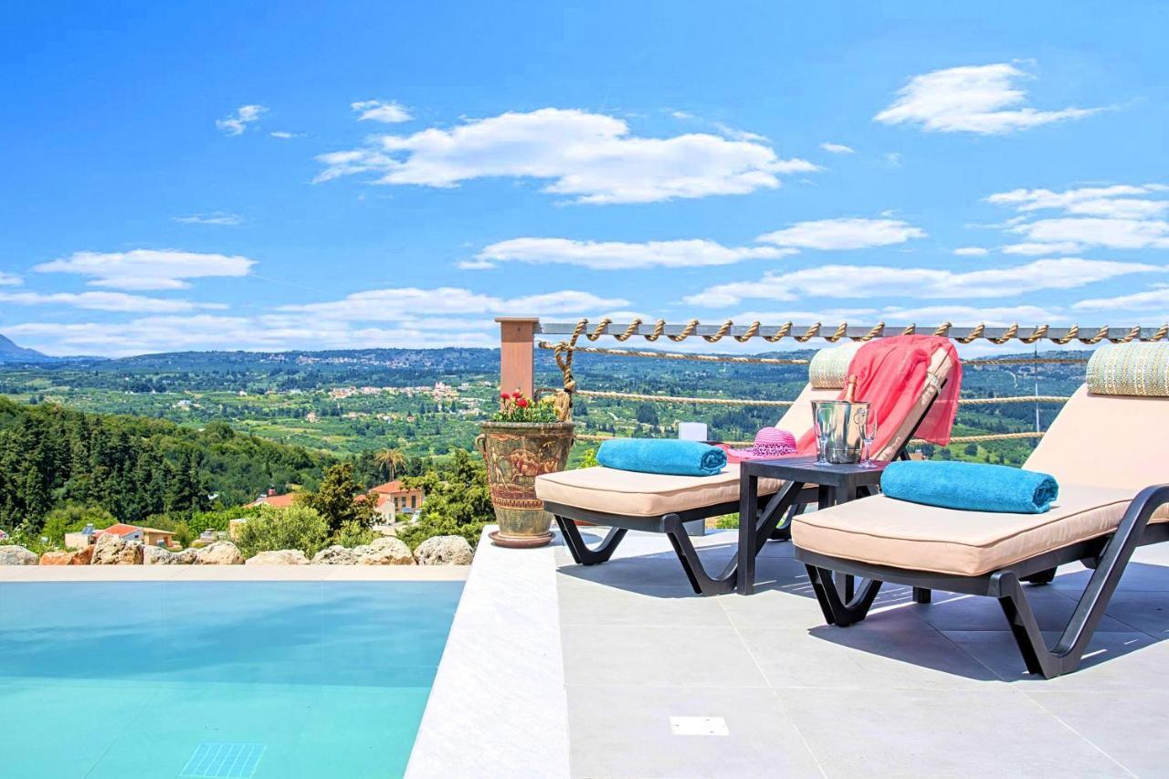 Villa Vardis Heated Pool Vryses Zewnętrze zdjęcie